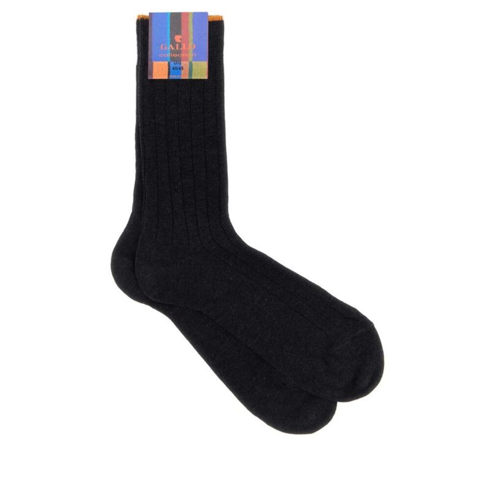 Gallo Men Slate Stretch Cotton Blend Socks